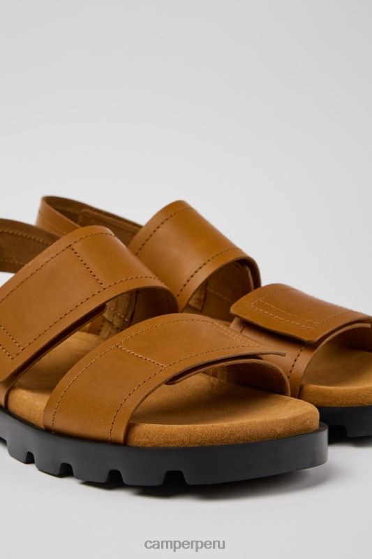 marrón BX628371 Camper brutus sandal sandalias de piel marrón para hombre exclusivas