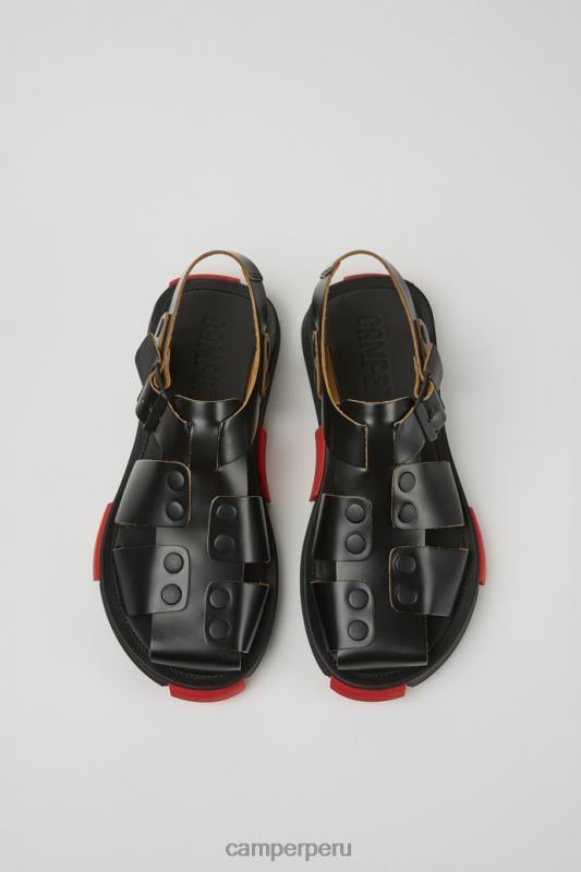 negro BX6281759 Camper conjunto de diseño sandalias de cuero negro para hombre