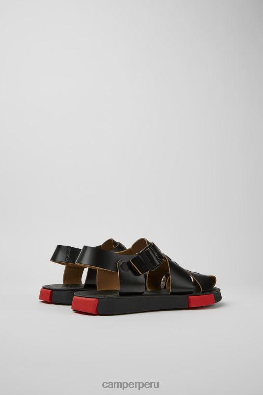 negro BX628378 Camper conjunto sandalias de piel negro para hombre exclusivo