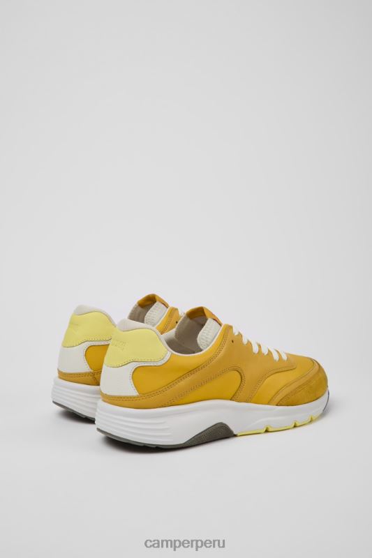 amarillo BX6281595 Camper Zapatillas drift de tejido y piel amarillo para hombre novedades