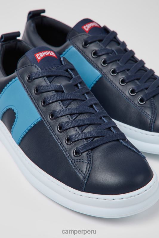 azul BX6281519 Camper Zapatillas runner de piel azul para hombre novedades