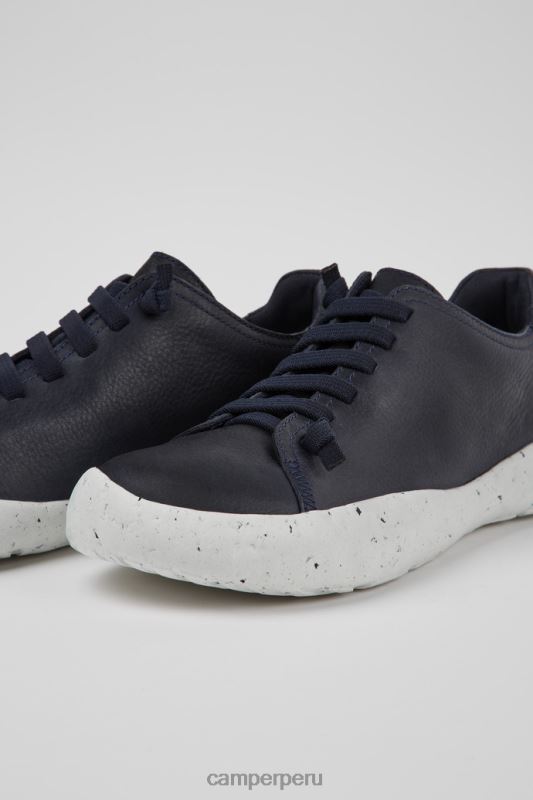 azul BX6281652 Camper Zapatillas design peu Stadium de piel azul para hombre.