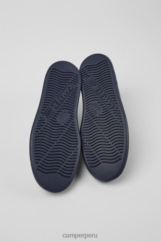 azul BX628356 Camper Zapatillas de diseño runner de piel azul para hombre.