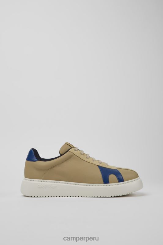beige BX628351 Camper Zapatillas runner k21 de piel y nobuck beige y azul para hombre exclusivas