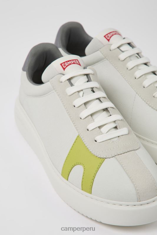 blanco BX6281509 Camper Zapatillas runner k21 de piel no teñida y nobuck blanco para hombre exclusivas