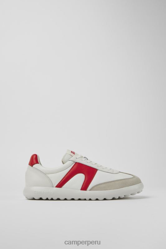 blanco BX6281536 Camper pelotas xlite zapatillas exclusivas de tejido y piel blanco y rojo para hombre