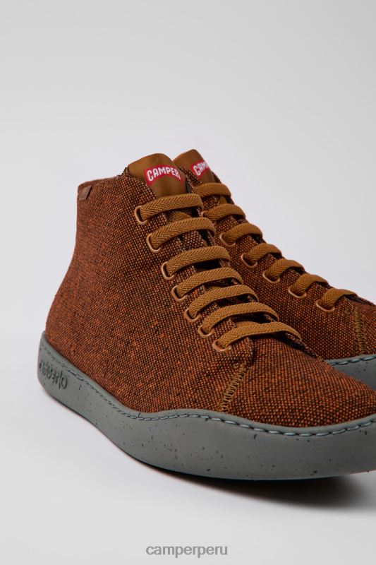 marrón BX6281579 Camper design peu touring zapatillas de lana reciclada para hombre en color marrón y negro