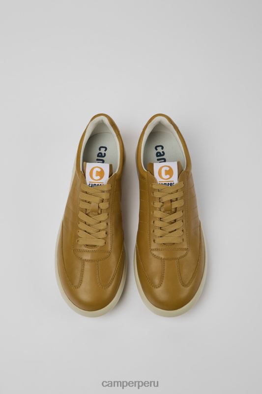 marrón BX6281663 Camper Zapatillas pelotas de diseño xlite de piel marrón y beige para hombre.