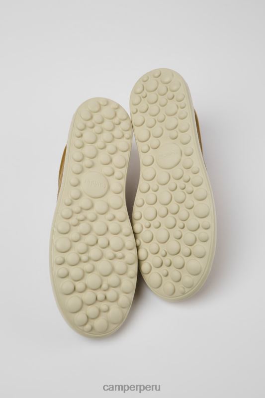 marrón BX6281663 Camper Zapatillas pelotas de diseño xlite de piel marrón y beige para hombre.