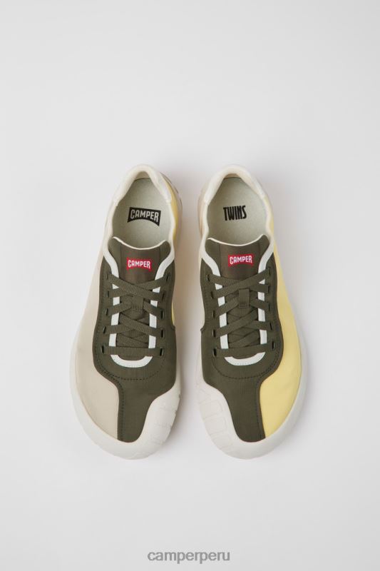 multicolor BX6281507 Camper Zapatillas exclusivas twins de tejido multicolor para hombre.
