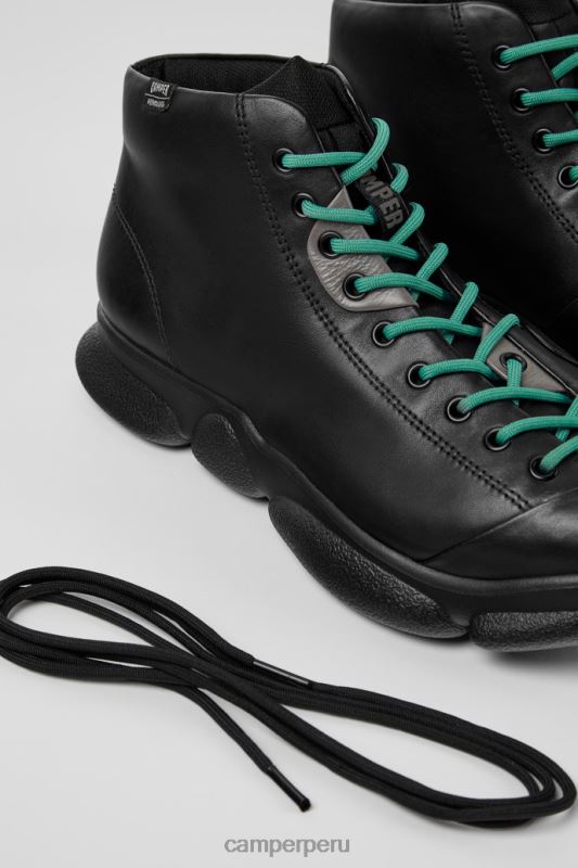 negro BX6281574 Camper Zapatillas karst de piel negra para hombre novedades