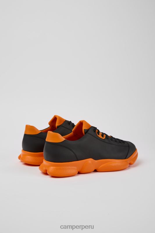 negro BX6281677 Camper zapatos karst de piel negro y naranja para hombre novedades