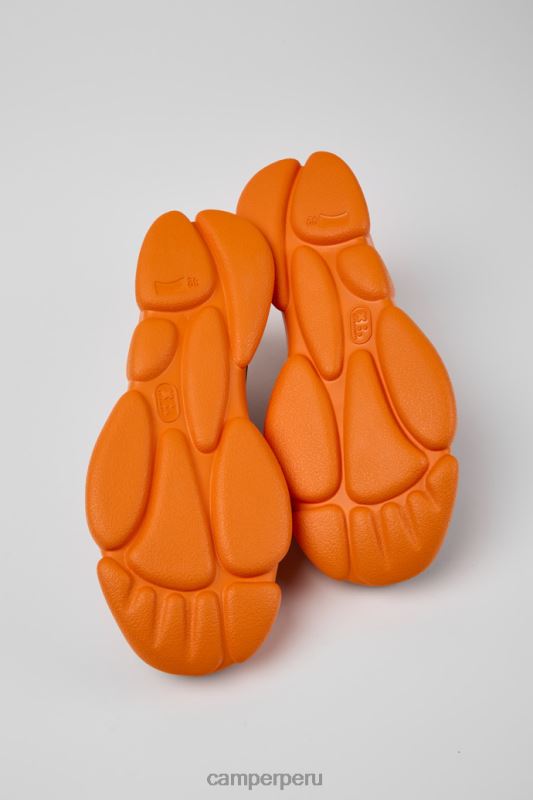 negro BX6281677 Camper zapatos karst de piel negro y naranja para hombre novedades