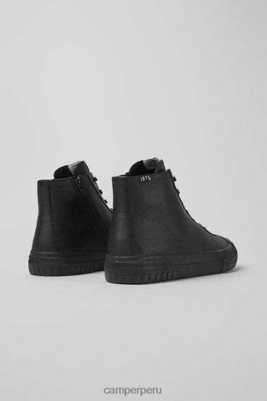 negro BX6281720 Camper Botas exclusivas camaleon de piel negra para hombre.