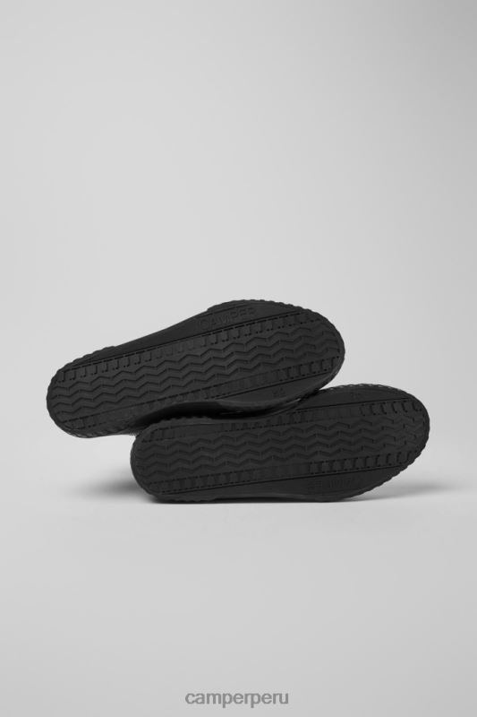 negro BX6281720 Camper Botas exclusivas camaleon de piel negra para hombre.