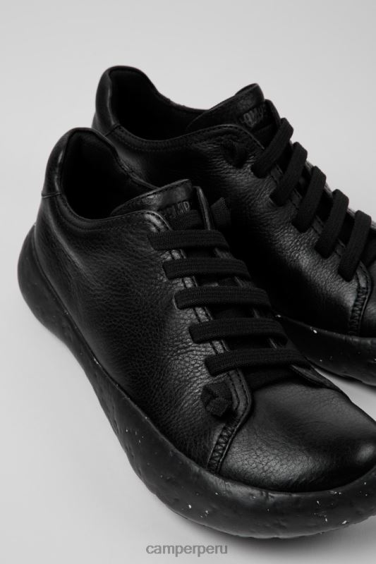 negro BX628341 Camper Zapatillas Peu Stadium de piel color negro exclusivas para hombre.