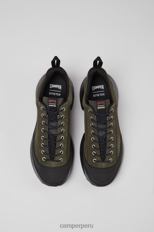 verde BX6281582 Camper Zapatillas crclr gore-tex de nobuk y textil verde para hombre novedades