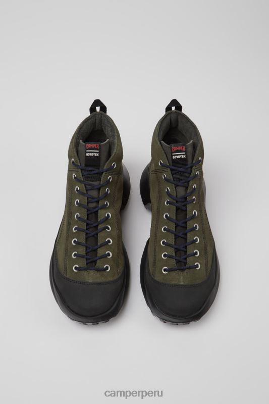 verde BX6281584 Camper exclusivos botines crclr gore-tex de nobuk y textil verde para hombre