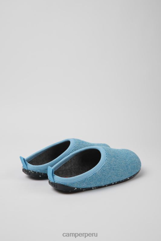 azul BX6281740 Camper Zapatillas wabi exclusivas de lana y viscosa azul para hombre