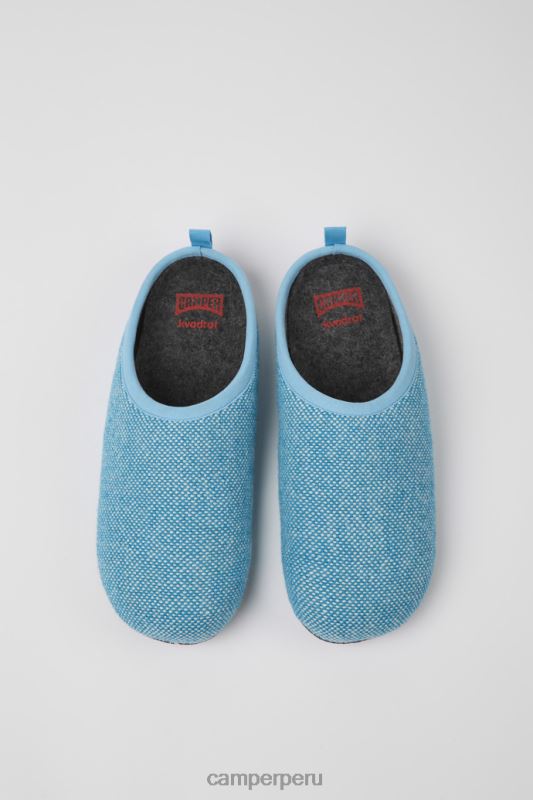 azul BX628388 Camper Zapatillas wabi de lana y viscosa azul para hombre novedades