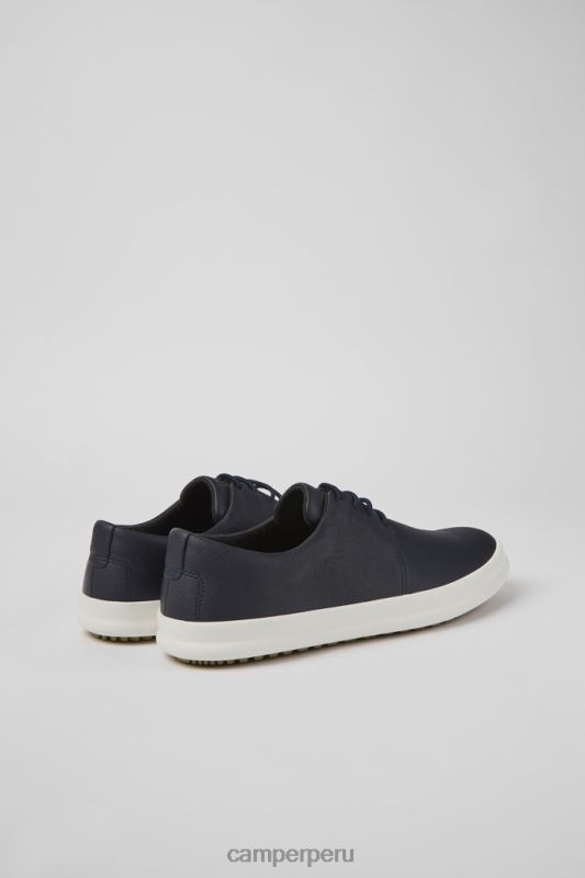 azul BX6281206 Camper Zapatos de diseño de piel azul chasis para hombre.