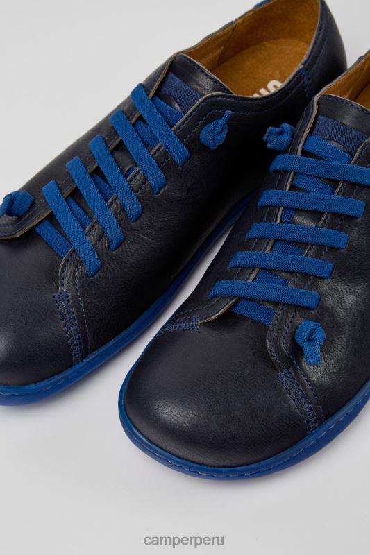 azul BX628294 Camper zapatos de cuero peu de diseño azul para hombre