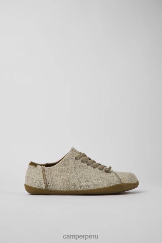 beige BX6281213 Camper zapatos peu textil beige para hombre exclusivos
