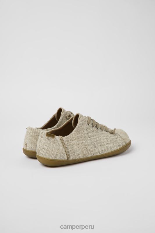 beige BX6281213 Camper zapatos peu textil beige para hombre exclusivos
