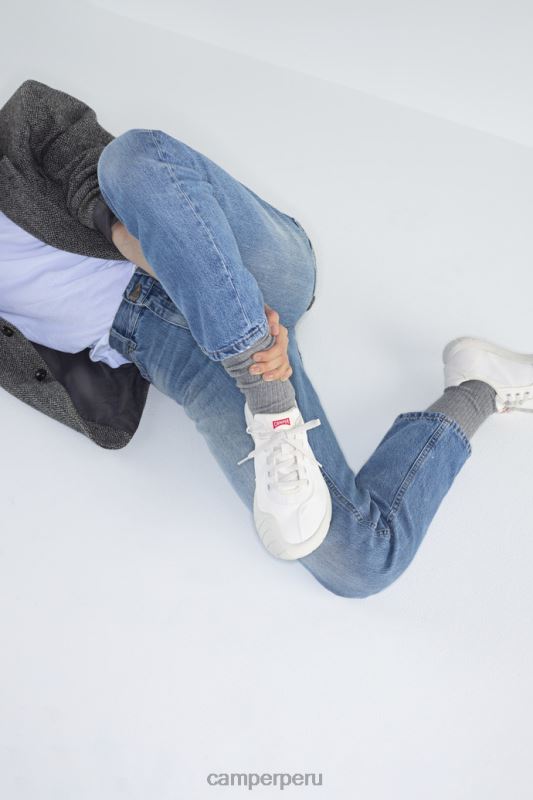 blanco BX6281199 Camper Zapatillas path de tejido blanco para hombre novedades