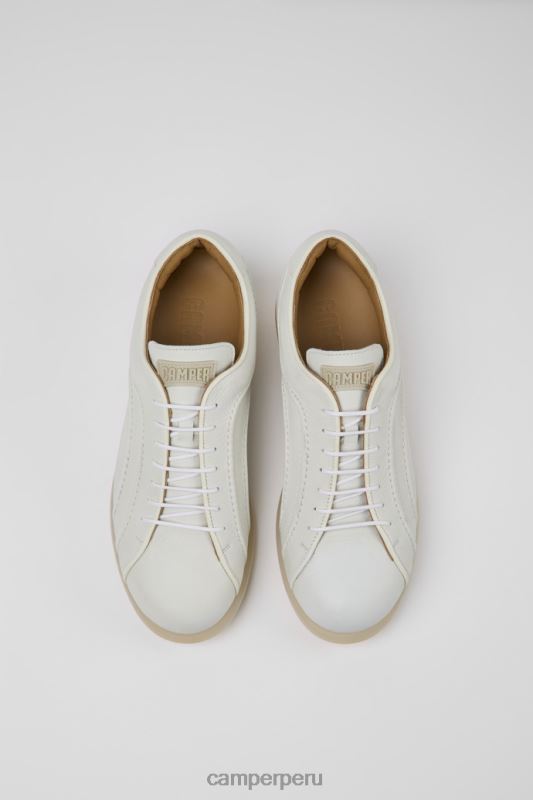 blanco BX6281307 Camper Deportivas pelotas de diseño de piel sin teñir en color blanco para hombre.