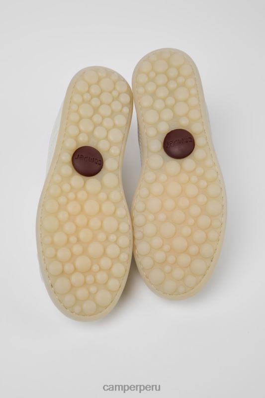 blanco BX6281307 Camper Deportivas pelotas de diseño de piel sin teñir en color blanco para hombre.