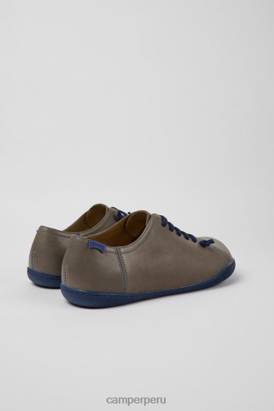 gris BX6281243 Camper zapatos de piel gris peu de diseño para hombre