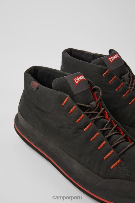 gris BX6281302 Camper Botines design beetle de tela y nobuk gris oscuro para hombre