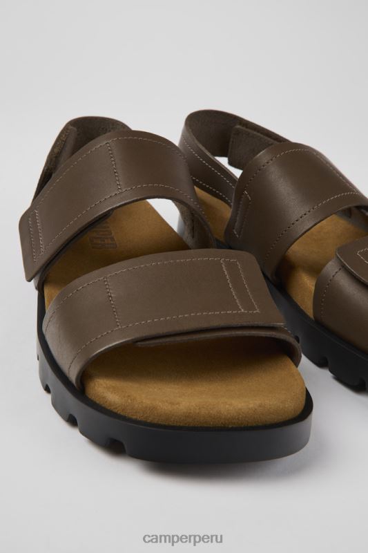 marrón BX6281193 Camper sandalia brutus sandalias de piel marrón para hombre novedades