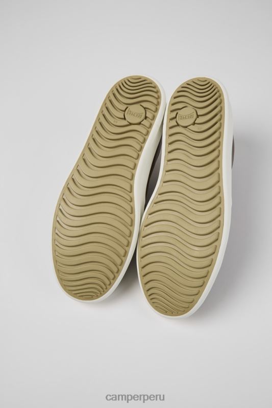 marrón BX6281205 Camper Zapatos exclusivos de piel marrón chasis para hombre.
