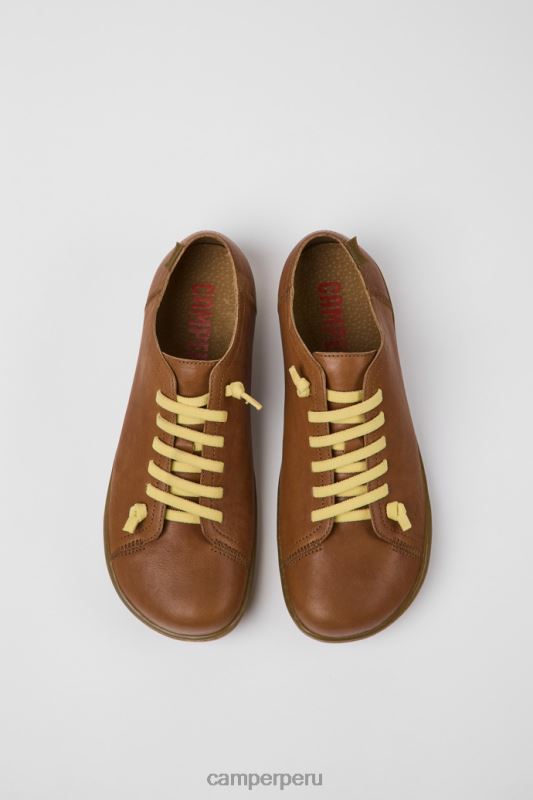 marrón BX6281208 Camper zapatos de diseño peu de piel marrón para hombre