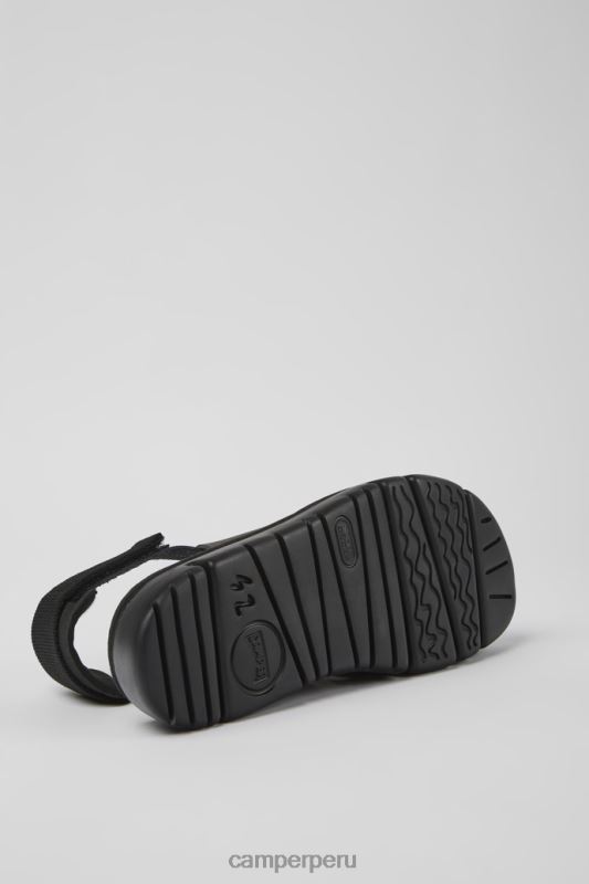 marrón BX6281222 Camper Sandalias de diseño oruga de piel y textil para hombre en color marrón.