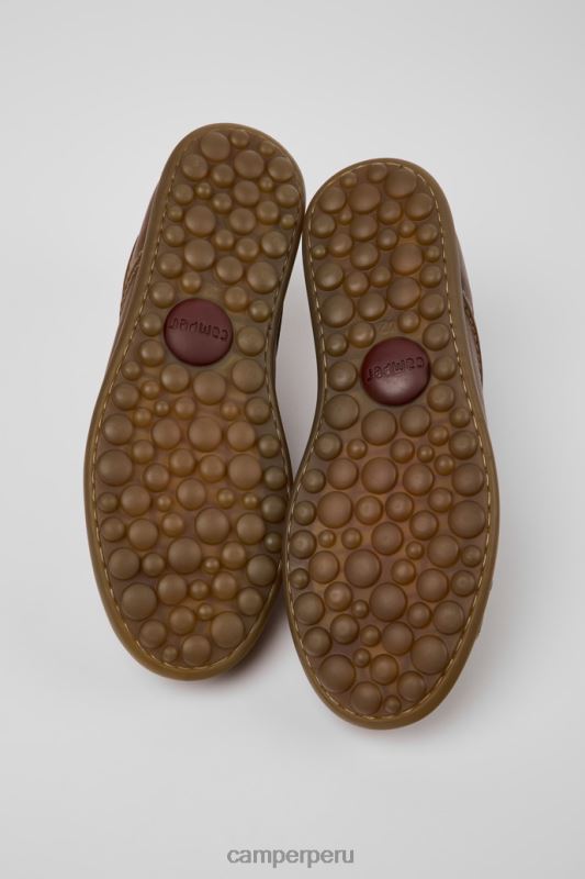 marrón BX6281309 Camper pelotas zapatillas de piel marrón para hombre novedades