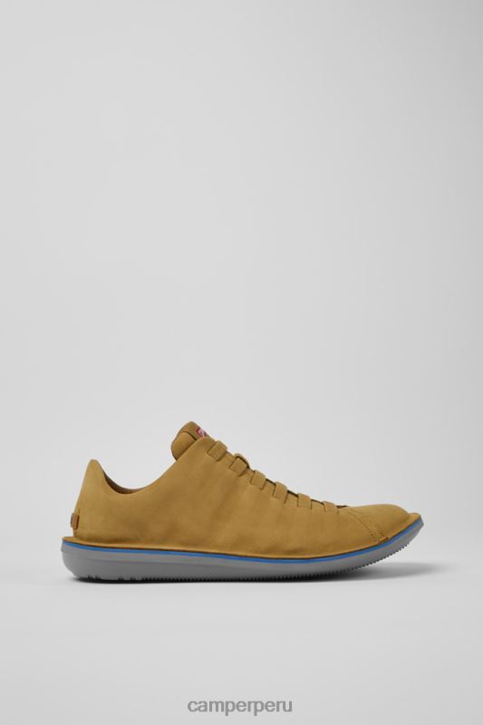 marrón BX628270 Camper Zapatillas de nobuck marrón escarabajo de diseño para hombre.