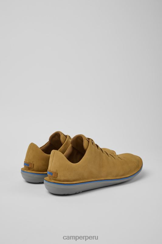 marrón BX628270 Camper Zapatillas de nobuck marrón escarabajo de diseño para hombre.