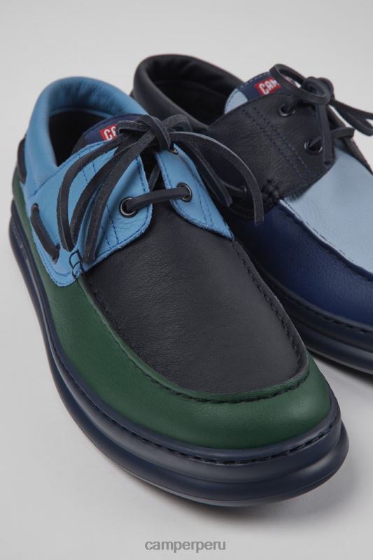 multicolor BX6281227 Camper Zapatillas twins exclusivas de piel multicolor para hombre.