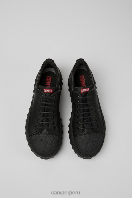 negro BX6281257 Camper Zapatos exclusivos de piel color negro molido para hombre.