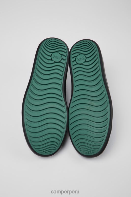 negro BX6281280 Camper zapatos gemelos de cuero negro azul y gris para hombre