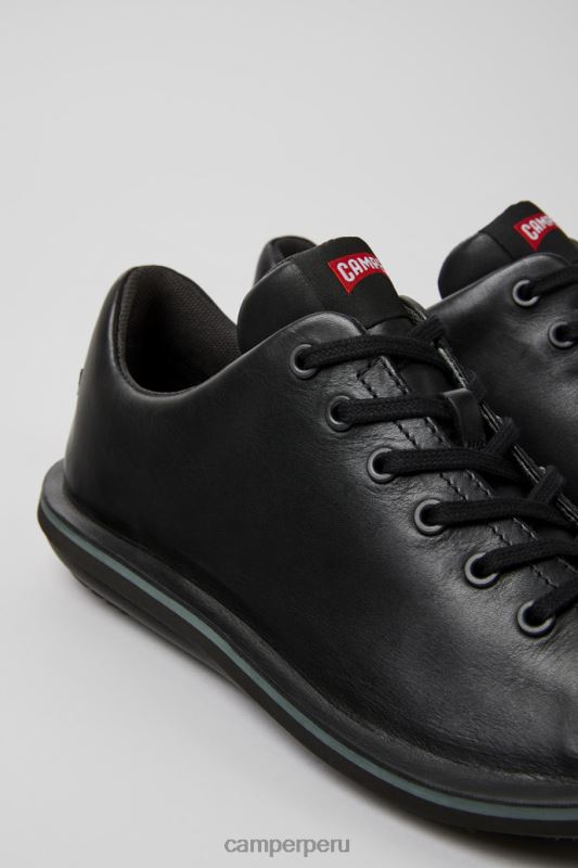 negro BX6281312 Camper zapatos de cuero negro escarabajo de diseño para hombre