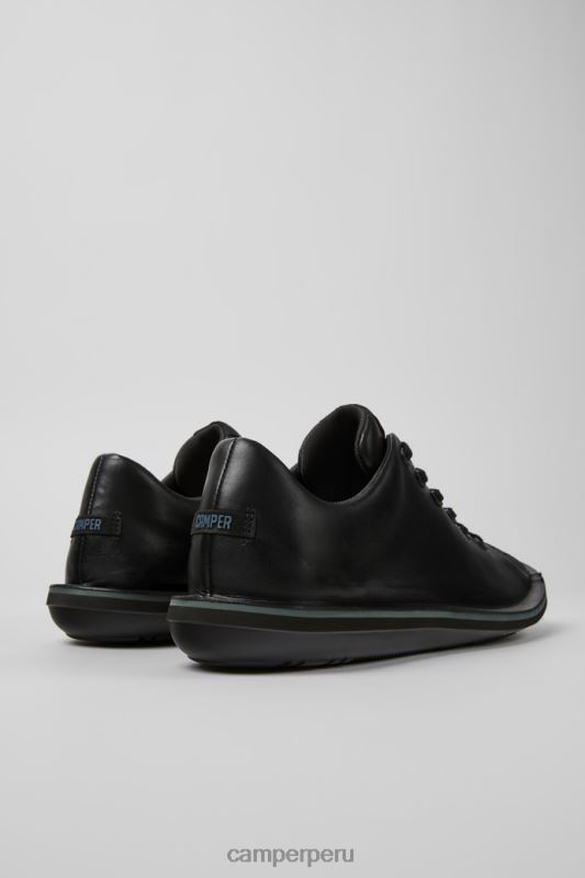 negro BX6281312 Camper zapatos de cuero negro escarabajo de diseño para hombre
