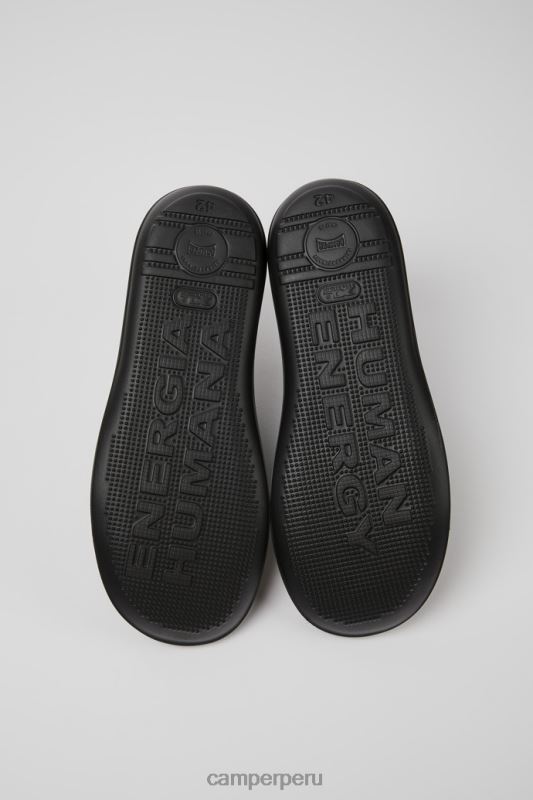 negro BX6281312 Camper zapatos de cuero negro escarabajo de diseño para hombre