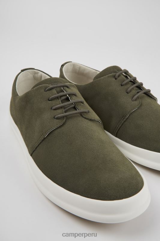 verde BX6281207 Camper Zapatos nobuck chasis verde para hombre novedades