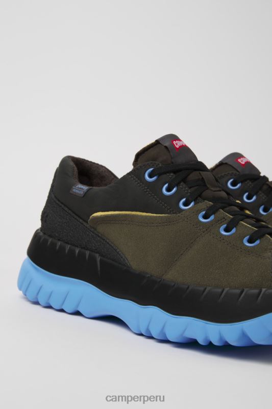 verde BX6281251 Camper Zapatos exclusivos de tejido reciclado y nubuck verde teix para hombre