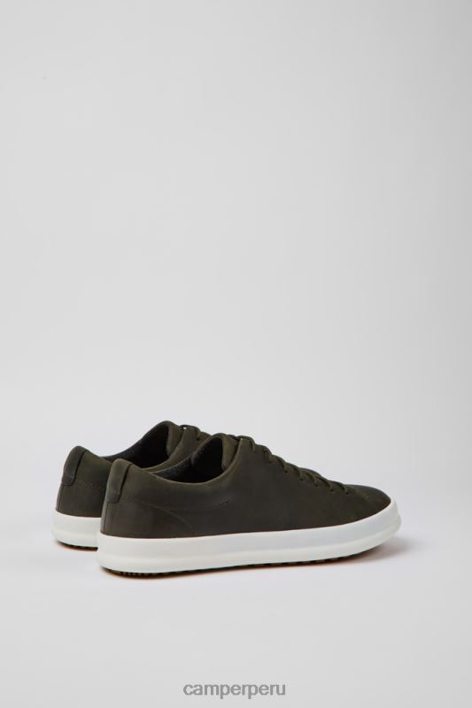 verde BX6281263 Camper Diseño chasis zapatos de cuero verde oscuro para hombre.