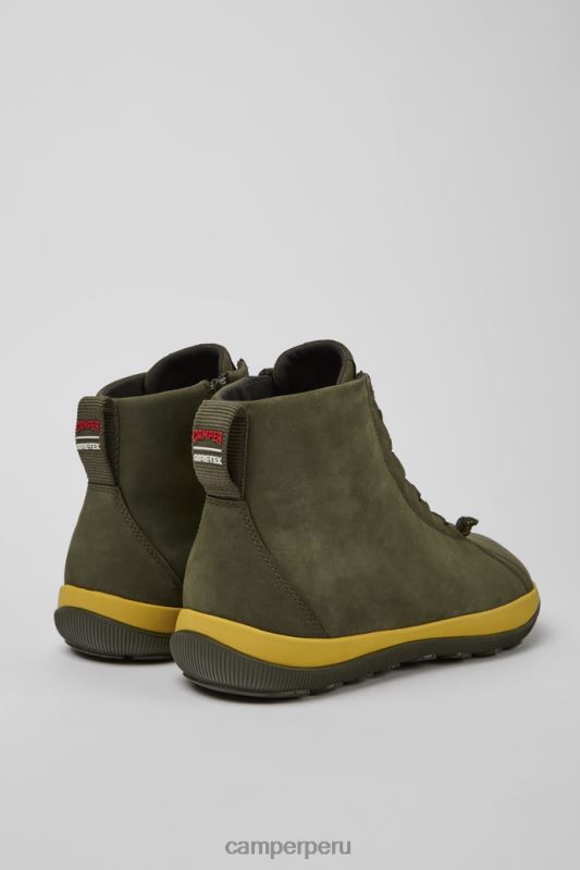 verde BX6281272 Camper botines peu pista gore-tex nobuck verde para hombre novedades